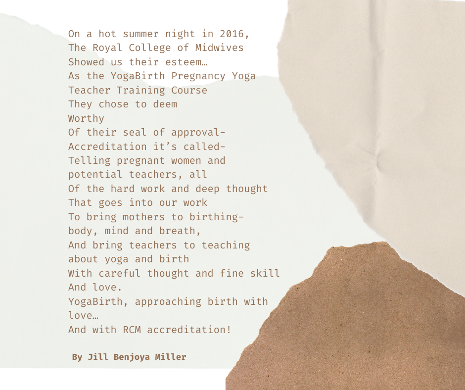 Royal College of Midwives Accreditation Poem